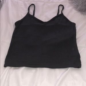 Dark Grey ribbed American Eagle cropped tank